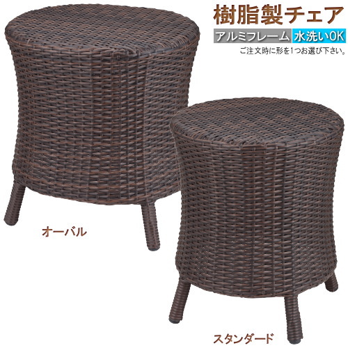 椅子 チェア 屋外 屋内 樹脂製ラタンPPスツール1個 選択