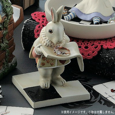 楽天市場】置き時計 不思議の国のアリス ウォッチ＆トレイ 白