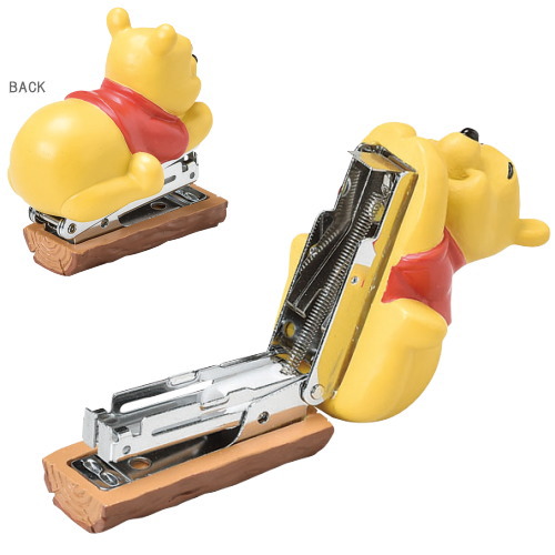 ホチキス Pooh プーさん ステープラー ディズニー キャラクター くまのプーさん グッズ かわいい 可愛い ホッチキス ステーショナリー 文房具 事務用品 ディズニーグッズ 雑貨 女の子 贈り物 クリスマスプレゼント ギフト 誕生日 プレゼント あす楽対応 Letempslev