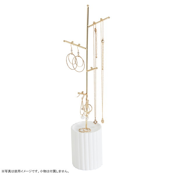 アクセサリースタンド ホワイト 吊るす スタンド ピアス アクセサリー 高さ約32 5cm 小物 掛ける 指輪 リング イヤリング コンパクト ツリー 収納