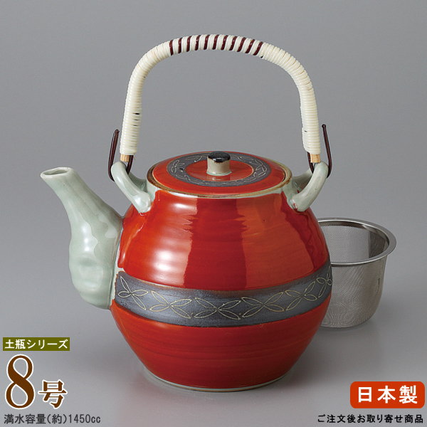 楽天市場】【 急須土瓶 日本製 】 水玉土瓶 8号（容量1550cc