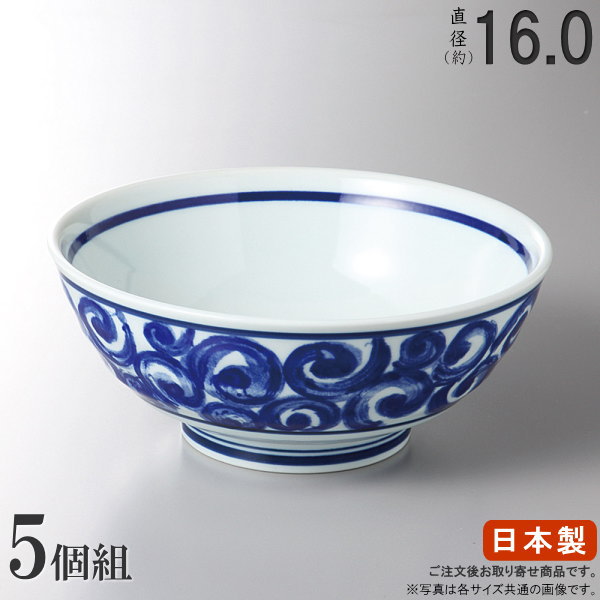 楽天市場】【 どんぶり 日本製 /5個組】 錦天目多用丼ぶり5.5×5個【和