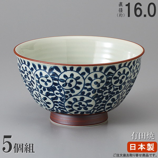 楽天市場】【 どんぶり 日本製 /5個組】 有田焼き タコ唐草お好み碗