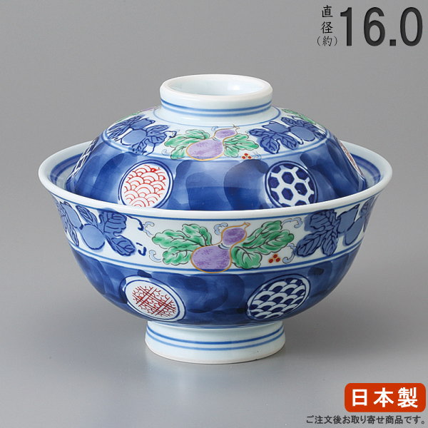 楽天市場】【 日本製 蓋付き丼ぶり 】 錦小桜蓋付き反蓋丼ぶり5.0