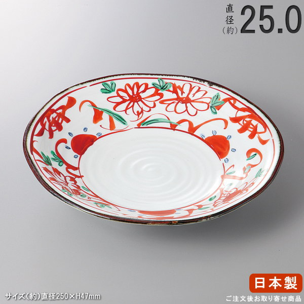 楽天市場】【 萬古焼き 盛り皿 シリーズ 】 宝舟雪輪丸皿（規格