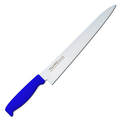 筋引包丁 270mm 藤次郎 カラー Tojiro-Color モリブデン バナジウム鋼 筋引 270mm(ブルー) F-184BL 【日本製/包丁/庖丁/洋包丁/ステンレス/スライサー/カービングナイフ/家庭用包丁/料理包丁/肉/筋/切り分け/肉と筋を切り離す】
