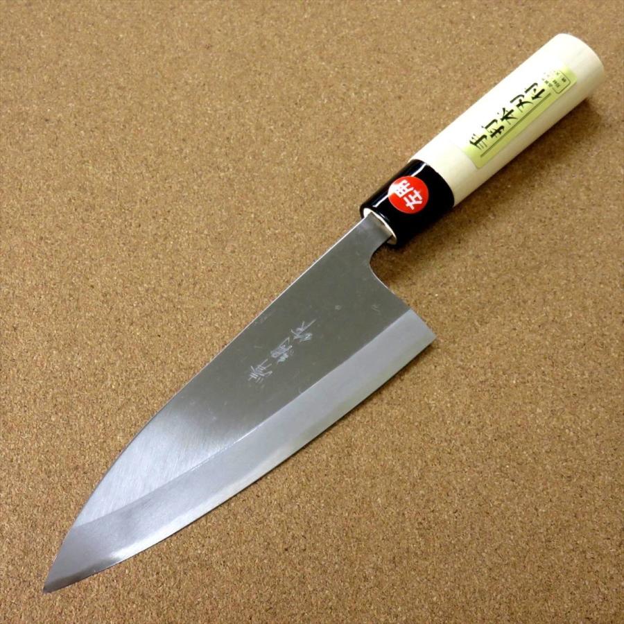 堺一文字出刃包丁 左利き用 堺一文字光秀 白鋼 霞研 左 出刃包丁