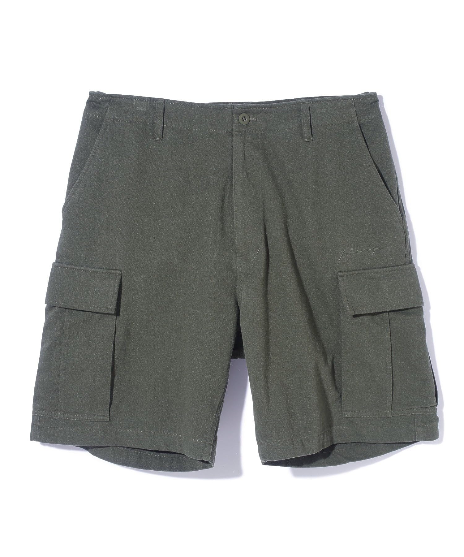 [エクストララージ] エンブロイデリードロゴカーゴショートパンツ EMBROIDERED LOGO CARGO SHORT PANTS 101242031014 OLIVE 34inch