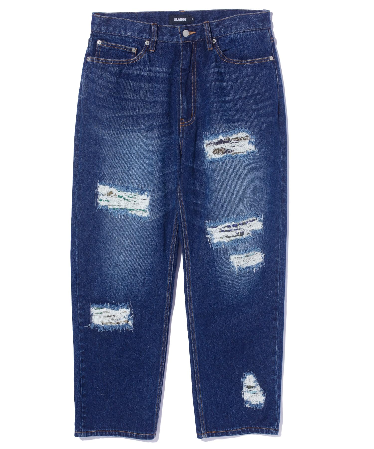 [エクストララージ] ディストレスデニムパンツ DISTRESSED DENIM PANTS レディースファッション-その他