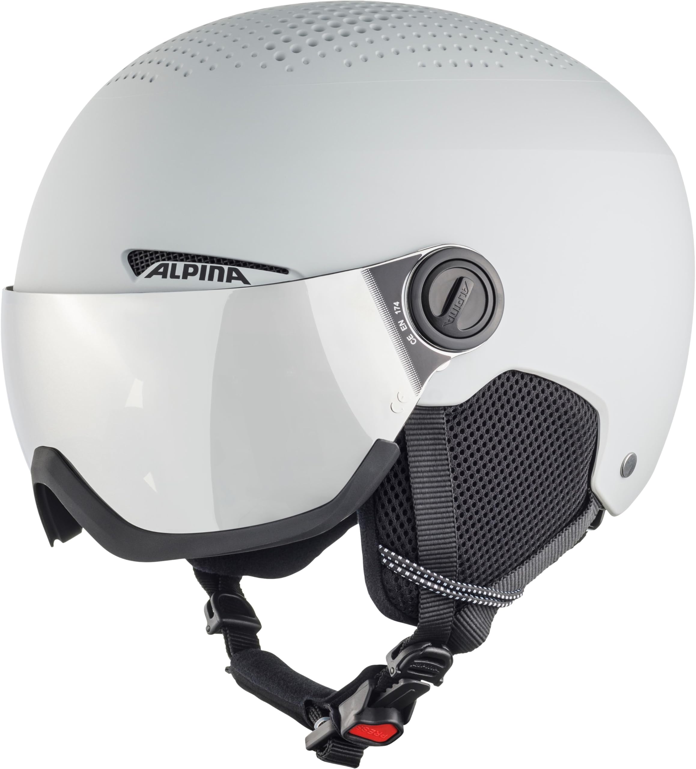 ALPINA(アルピナ) スキースノーボードバイザーヘルメット ミラーバイザー サイズ調整可 ARBER VISOR / 58-61 cm