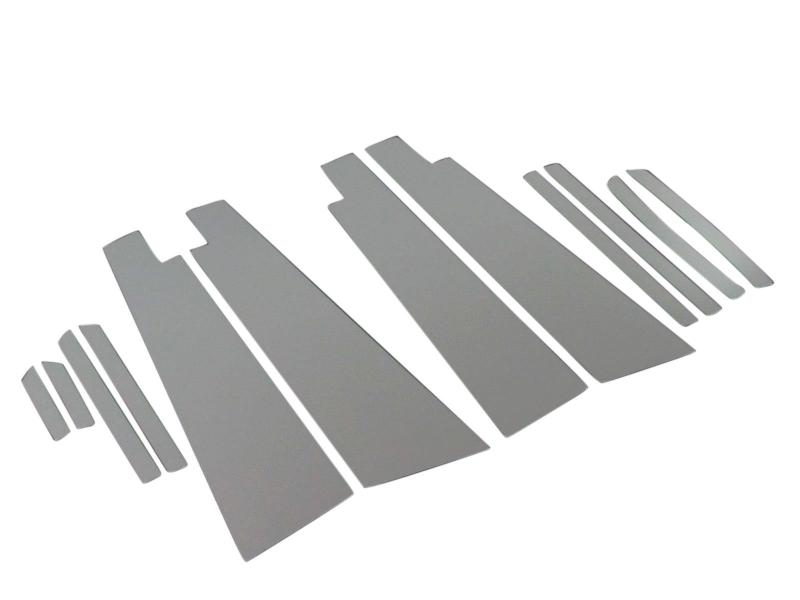 BRIGHTZ プリウス ZVW50 ZVW51 ZVW55 超鏡面ステンレスメッキピラーパネル Bタイプ バイザー有用 12PC 【 PIL-SIL-310 】 ZVW W50 W51 W55 50 51 55 21707｜こくばんストア