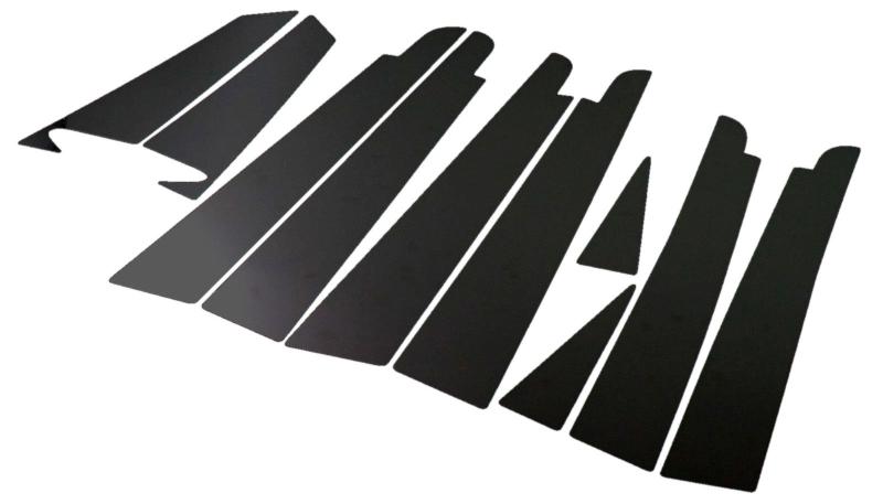 BRIGHTZ エスティマ 30 40 超鏡面ステンレスブラックメッキピラーパネル バイザー有用 10PC 【 PIL-BLA-124 】 ACR30W ACR40W MCR30W MCR40W ACR30 ACR40 MCR30 MCR40 ACR N｜こくばんストア