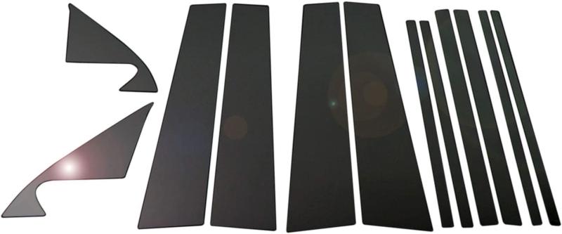 BRIGHTZ プラド 150 151 中期 後期 超鏡面ステンレスブラックメッキピラーパネル バイザー無用 10PC 【 PIL&minus;BLA&minus;293 】 GDJ150W GDJ151W GRJ150W GRJ151W TRJ150W GDJ GRJ TRJ｜こくばんストア