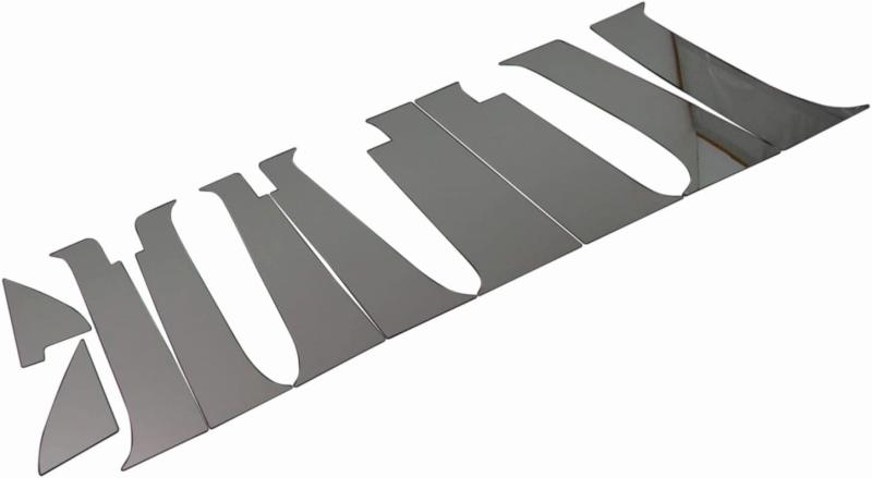 BRIGHTZ アトレーワゴン S320G S330G S321G S331G 超鏡面ステンレスブラックメッキピラーパネル バイザー 有用 10PC 【 PIL-BLA-080 】 アトレー ワゴン｜こくばんストア