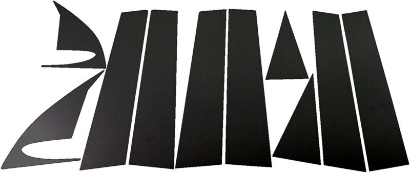 BRIGHTZ エクストレイル T31 超鏡面ステンレスブラックメッキピラーパネル バイザー無用 10PC 【 PIL&minus;BLA&minus;119 】｜こくばんストア