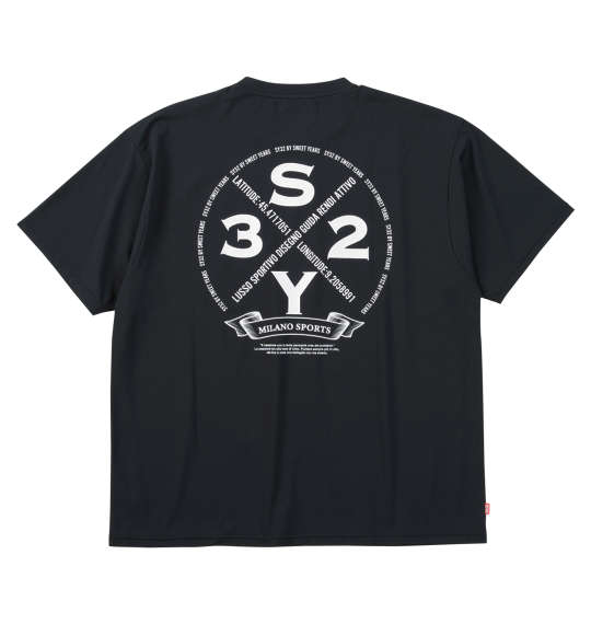 大きいサイズ★メンズ SY32 by SWEET YEARSサークルロゴバックプリント半袖Tシャツ