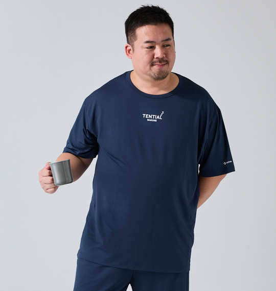 大きいサイズ★メンズ TENTIALBAKUNE Mesh半袖Tシャツ