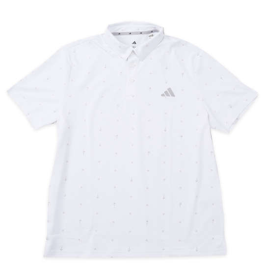 大きいサイズ★メンズ adidas golfモノグラム半袖シャツ