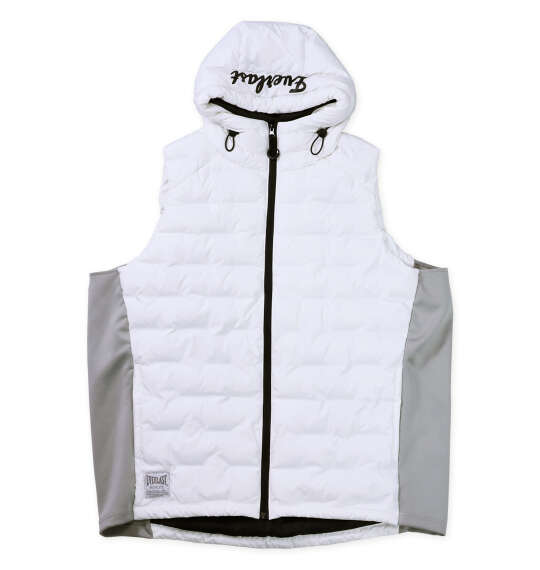 大きいサイズ メンズ EVERLAST 脇切替防風フード ベスト ホワイト 1273-5391-1 3L 4L 5L 6L 楽天市場】大きいサイズ メンズ EVERLAST 脇切替防風フード ベスト