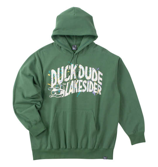 大きいサイズ★メンズ b-one-soulDUCK DUDEレイクサイダースプラッシュプルパーカー