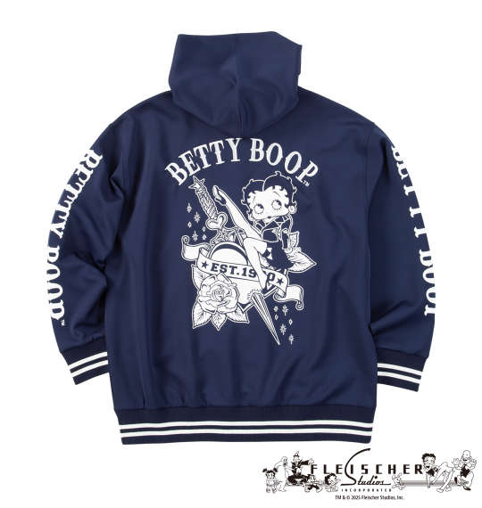 大きいサイズ★メンズ BETTY BOOPダンボールニットフルジップパーカー｜メンズスーツＫＯＫＵＢＯ