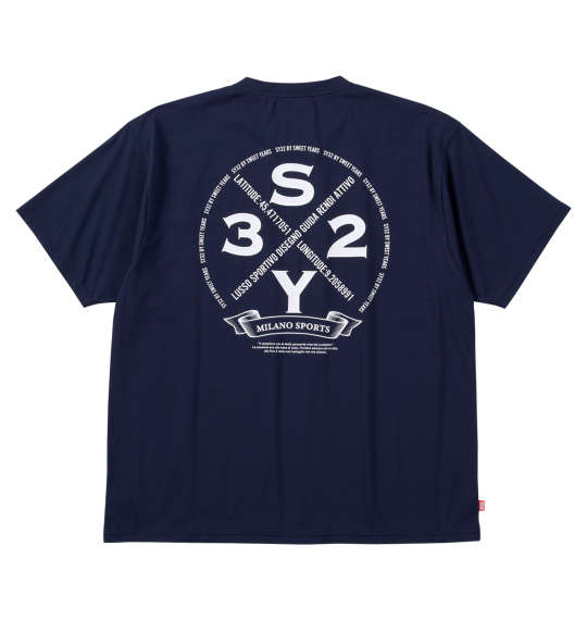 大きいサイズ★メンズ SY32 by SWEET YEARSサークルロゴバックプリント半袖Tシャツ