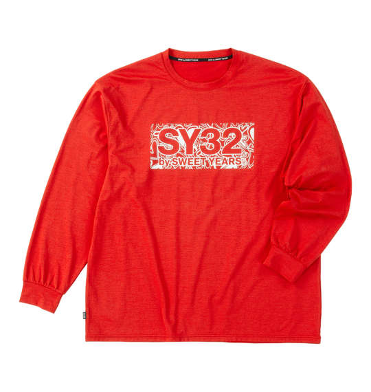 大きいサイズ★メンズ SY32 by SWEET YEARSハートパターンボックスロゴ長袖Tシャツ｜メンズスーツＫＯＫＵＢＯ 9,438円