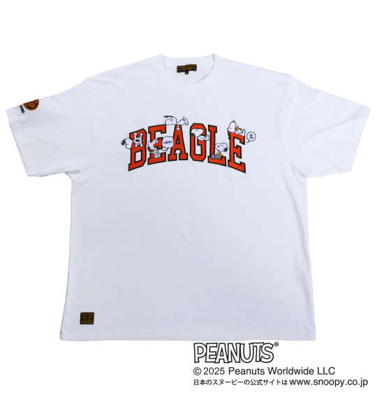 大きいサイズ★メンズ FLAGSTAFF×PEANUTSスヌーピーコラボ半袖Tシャツ