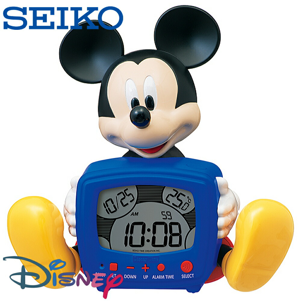楽天市場】SEIKO セイコー 置時計 歴代ミッキーが登場 目覚まし