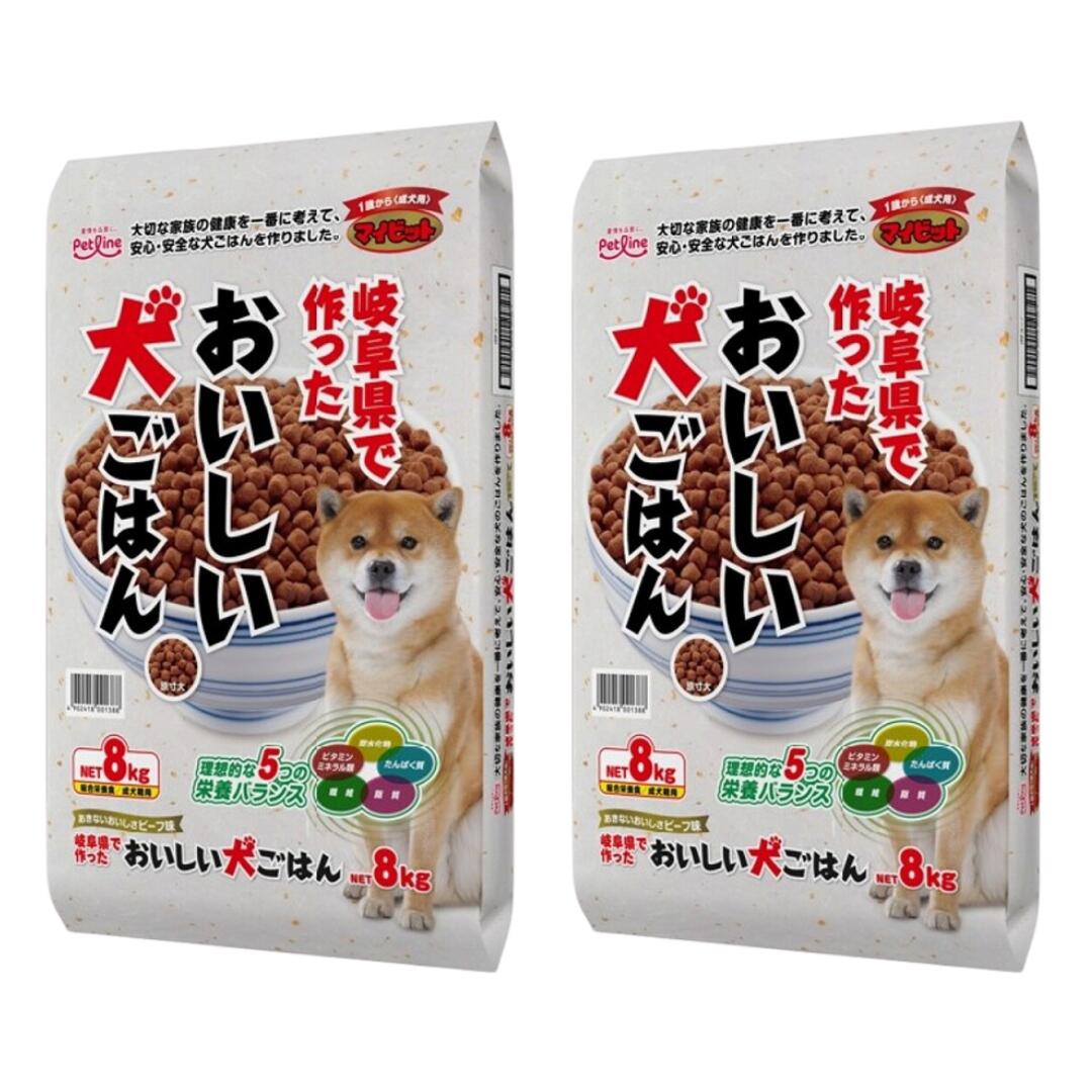 マイビット 1歳から成犬用 8kg×2袋セット ペットライン