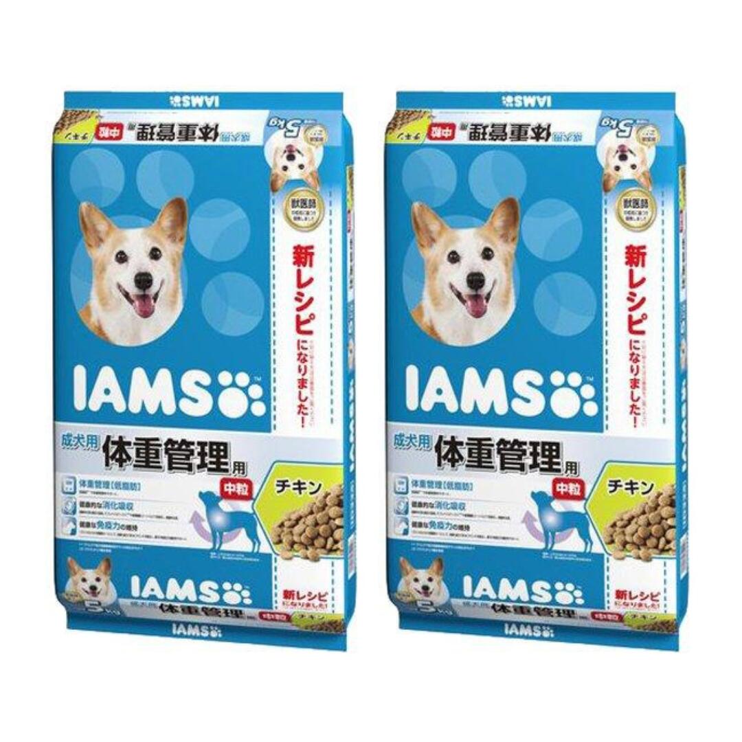 アイムス 成犬用 体重管理用 チキン 中粒 5kg×2袋セット