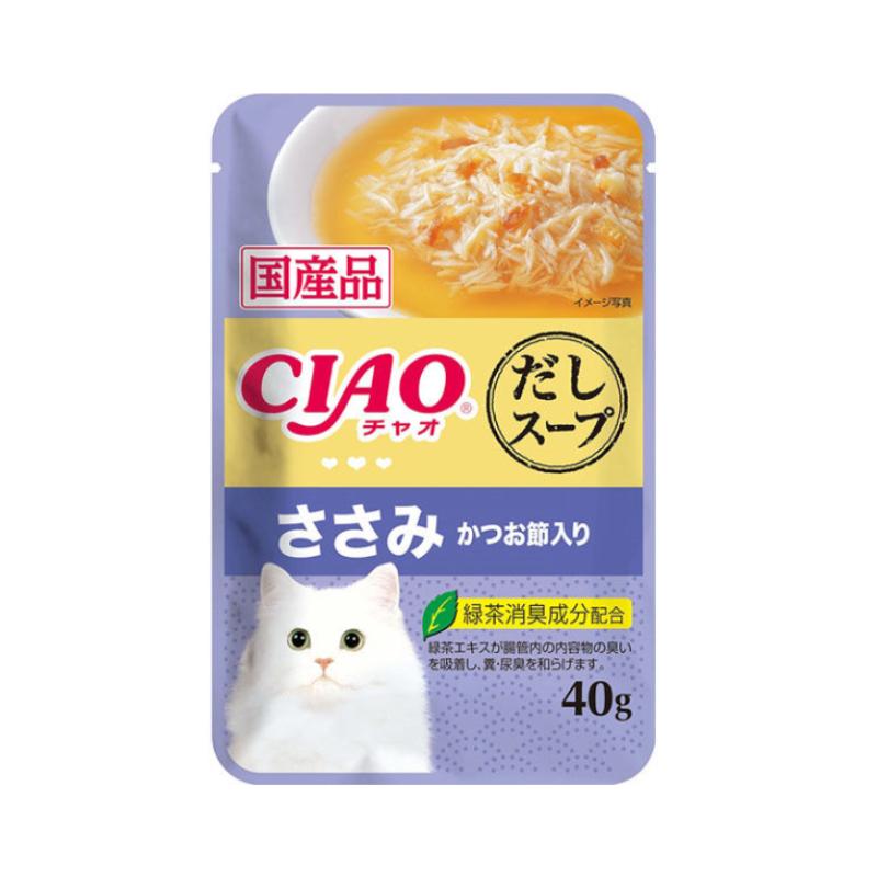 いなばペットフード CIAO チャオ だしスープささみかつお節入り 40g× 96袋セット