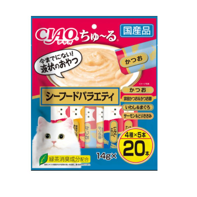 いなばペットフード CIAO ちゅ～る シーフードバラエティ 14g×20本入り×16袋セット 13,376円
