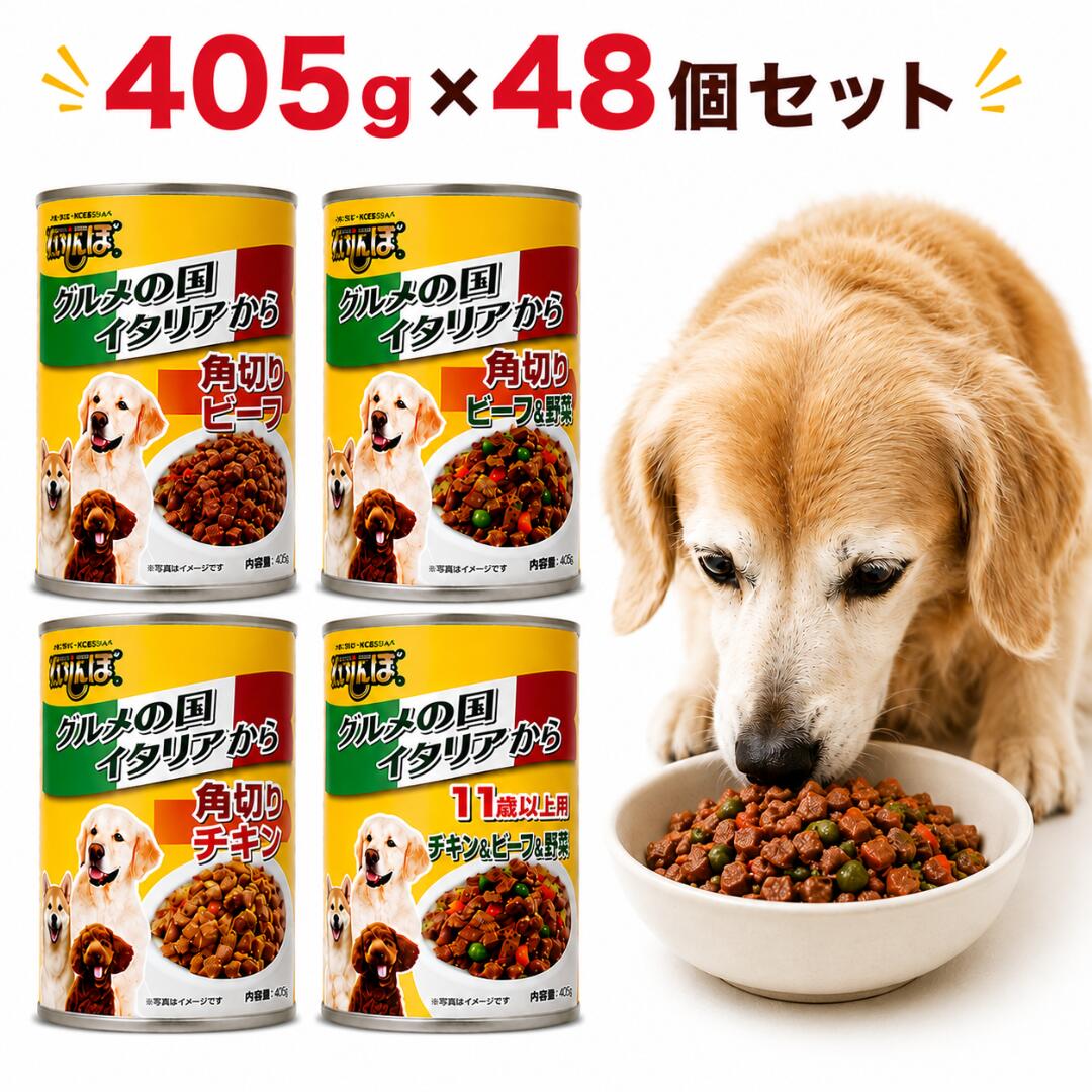 【2類概念選べる】ドッグフード 情の籠もった 405g×48個仕掛ける くいしんぼ 缶詰 犬缶 大電気容量 まとめ買い 多頭飼い