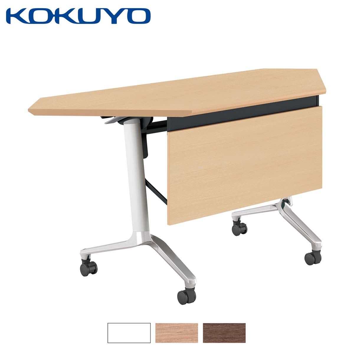 コクヨ ミーティングテーブル 会議用テーブル Confest コンフェスト Kt Pc1301h フラップテーブル ハイスペック パネル付き コーナー 棚なし W159 D60cm Rspengayoman Com
