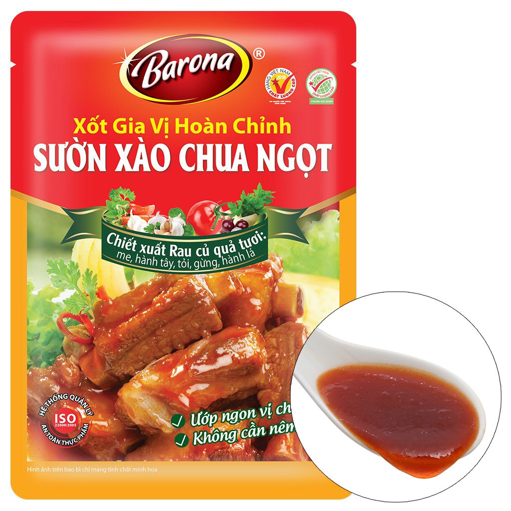 スペアリブソース スウィート＆サワー ベトナミー合わせ調味料 バロナ Barona 80g｜KOKYO　店 7,258円