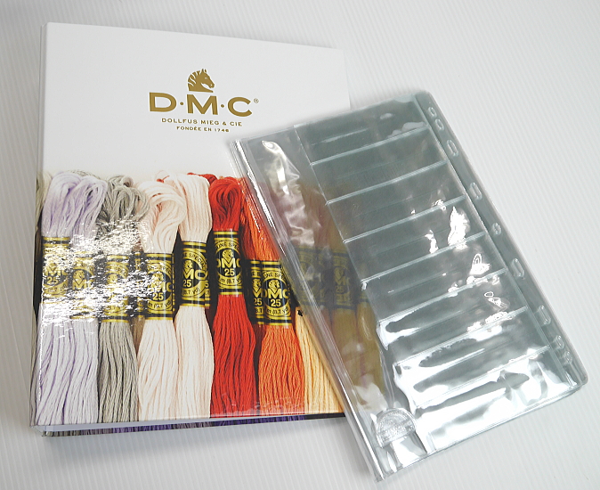 楽天市場 Dmc Gc003 刺しゅう糸収納バインダー クリアファイル10枚付き C3 8 U Ng アベイル コマドリ 生地 毛糸