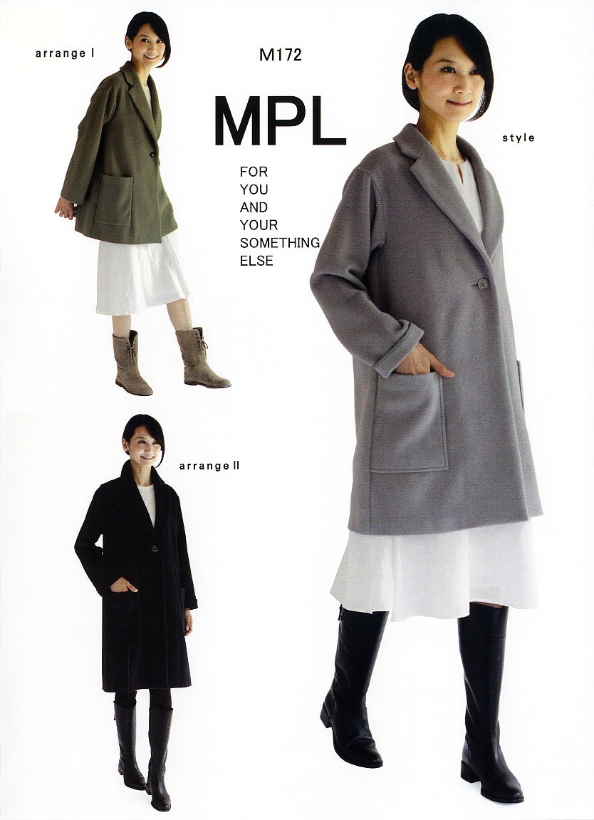 ポポ 【marka】ドルマンスリーブチェスターコート 【marka】パンツ オーバーサイズメルトンラグランスリーブセミダブルチェスターコート