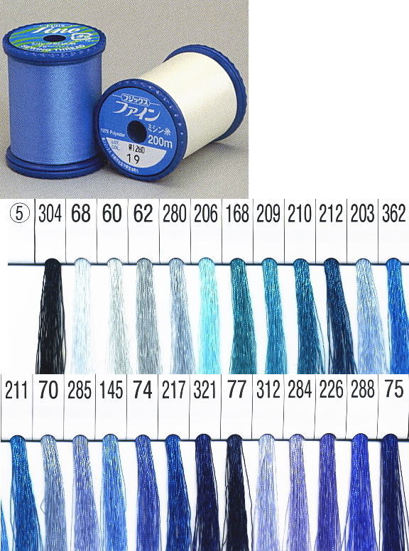 楽天市場】【フジックスFUJIX】ファイン-6ミシン糸 50番 200m