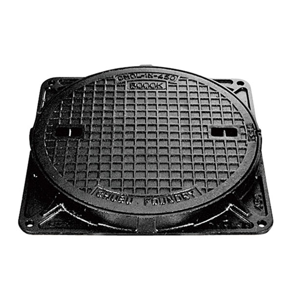 中部コーポレーション 重荷重用 Φ600 回転ロック式 マンホール カバー 簡易密閉形 CMDL-1N-600