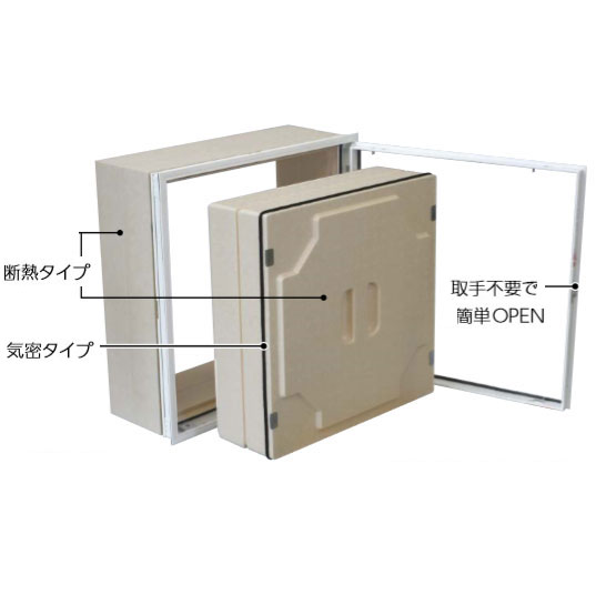 ダイケン WXDW250 壁 点検口 500 気密・断熱タイプ 横開き ホワイト