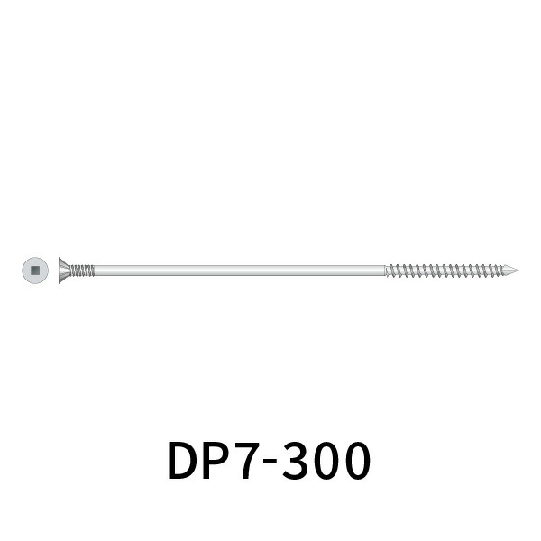 シネジック パネリードDP L＝300mm 【100本×3袋】　7ミリ径ロングサイズ 　外断熱・パネル工法用ビス DP7-300