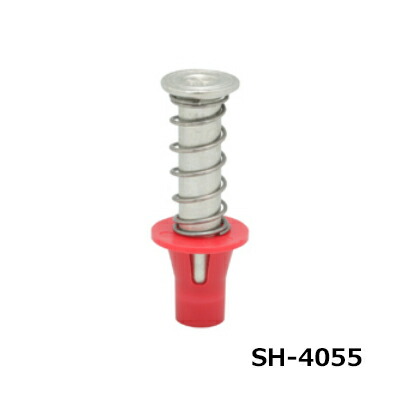 ミカド さし入れる 4分 発条ハンガー 赤 甲板用 100個 SH-4055-RED