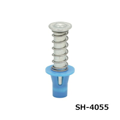 三門 さし入れる 4分 発条ハンガー 青 甲板用 100個 SH-4055-BLU