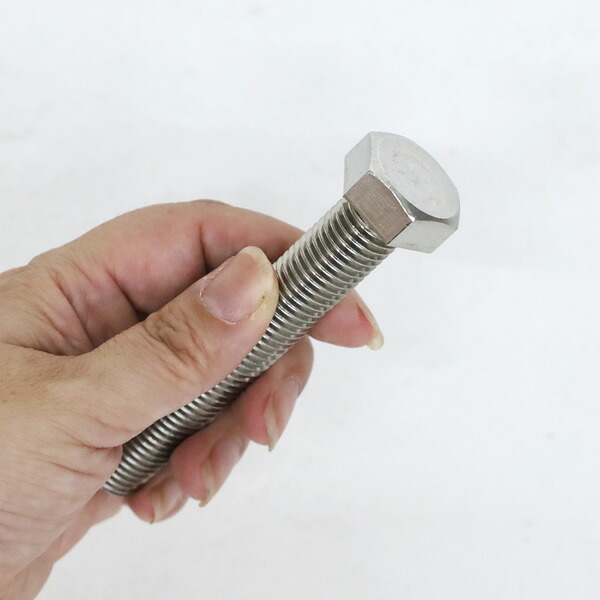 ステン SUS304 六角ボルトＭ16 首下長100mm 全ねじ 30本｜あかばね金物