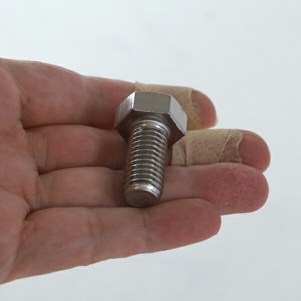 輸入品 ステンレス SUS304 六角ボルト 全ネジ M12×25mm 全ねじ 100本 SUS_BT_M12_25_BOX|あかばね金物