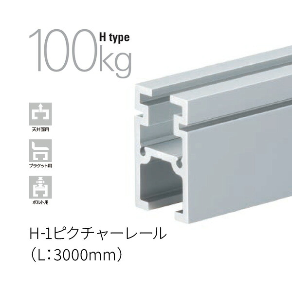 タキヤ H-1ピクチャーレール 3000粍 上昇限度面打っ付け用