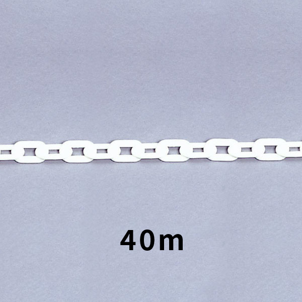ユニット プラスチックチェーン　白　40m 871-13