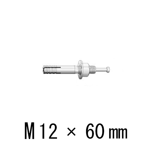 ドブメッキ ルーティアンカー C-1260DC-Dタイプ ねじ径M12 全長60mm ユニカ 【30本単位】 unika