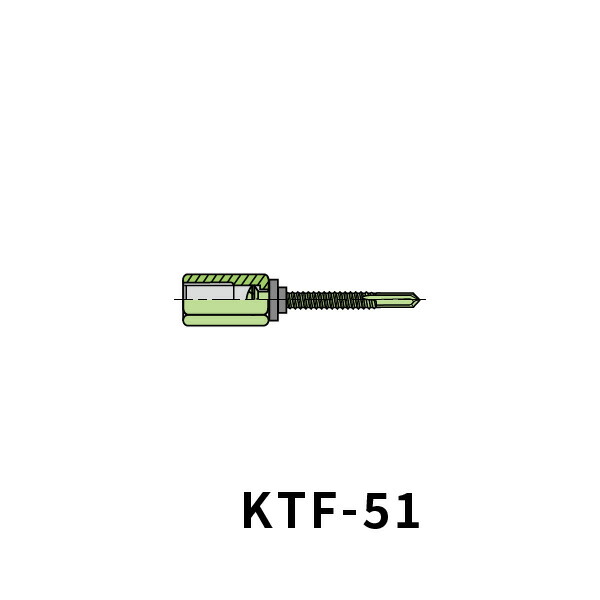 ゼン技研 あと施工 足場つなぎ プレートアンカー KTF-51 首下51mm 50組